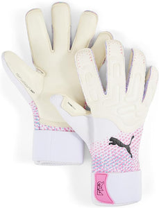 Puma Future Pro SGC Goalkeeper Gloves 041925 01 White & Poison Pink with Black