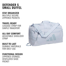 Load image into Gallery viewer, adidas Defender 5 Small Duffel Bag Crystal Sky Blue 5161353