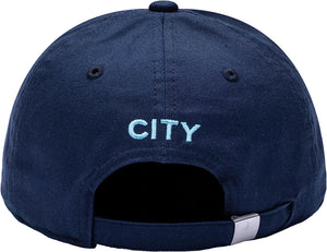 Fan Ink Manchester City 'Casuals' Adjustable Classic Style Hat/Cap Navy Blue MAN-2051-5477