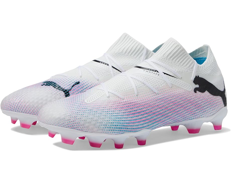 PUMA Future 7 Pro FG/AG Adult Soccer Cleats 107707 01 WHITE/BLACK