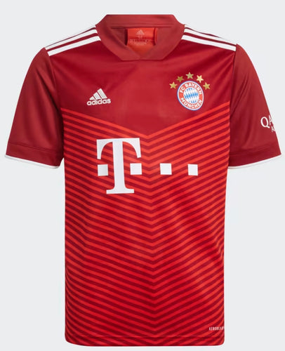 adidas FC Bayern Munich Youth Home Jersey 21/22 GR0490 RED/WHITE