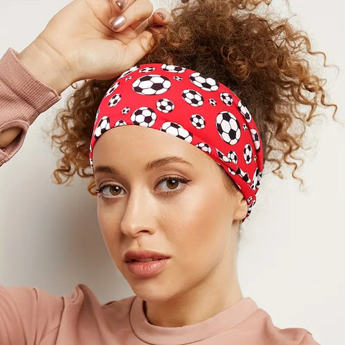 Soccer Ball Print Head Band