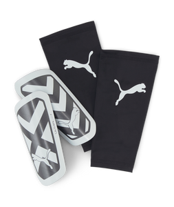 Puma Ultra Light Sleeve Shin Guard 030873 03 BLACK/WHITE