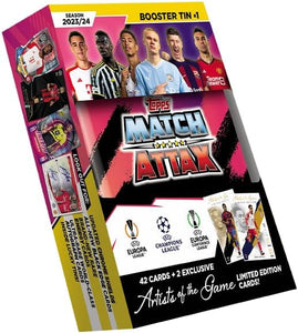 Topps 2023/24 Match Attax Booster Tin Card Pack Soccer Zone Topps 2023/24 Match Attax Booster Tin Card Pack Soccer Zone