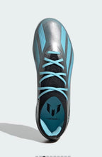 Load image into Gallery viewer, adidas X CrazyFast Messi.1 Firm Ground Junior Soccer Cleats IE4080 Silver/Blue/Black