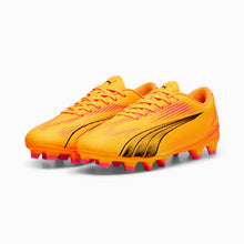 Load image into Gallery viewer, Puma Ultra Play FG/AG Jr Soccer Cleats 107775 03 Sun Stream Black/Sunset Glow