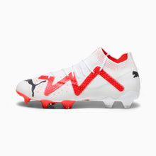 Load image into Gallery viewer, Puma Future Ultimate FG/AG Soccer Cleats 107355 01 PUMA WHITE-PUMA BLACK-FIRE ORCHID