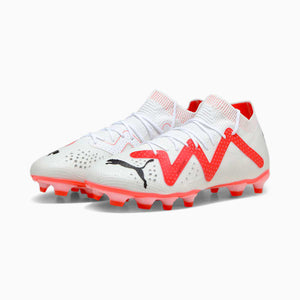 Puma Future Pro FG/AG Adult Soccer Cleats 107361 01 White/Black/Fire Orchid