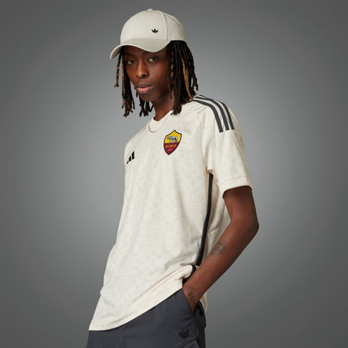 adidas Roma Away Jersey Adult 23/24 IK7168 CREAM/BLACK
