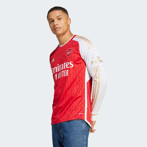 adidas Arsenal Home Long Sleeve Adult Jersey 2023/24 HZ2085 Better Scarlet/White