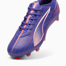 Load image into Gallery viewer, Puma Ultra 5 Play FG/AG Adult Soccer Cleats 107689 01 Lapis Lazuli/PUMA White/Sunset Glow