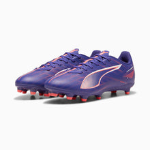 Load image into Gallery viewer, Puma Ultra 5 Play FG/AG Adult Soccer Cleats 107689 01 Lapis Lazuli/PUMA White/Sunset Glow