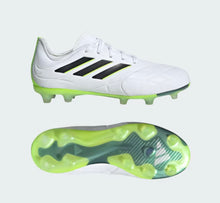 Load image into Gallery viewer, adidas Copa Pure.1 Firm Ground Junior Cleats HQ8981 White/Black/Green