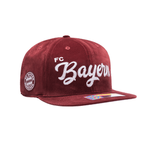 Fan Ink Bayern Plush Snapback Hat - Red BAY-2091-5546