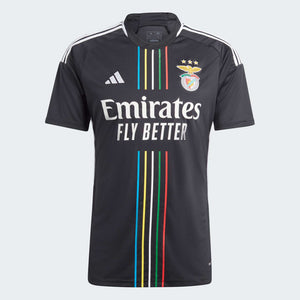 adidas Benfica Away Adult Replica Jersey 23/24 IA7133  BLACK RED/WHITE