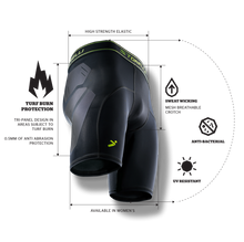 Load image into Gallery viewer, Storelli BodyShield AA Turf Burn Sliders BSABRSLIDEBK