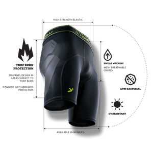 Storelli BodyShield AA Turf Burn Sliders BSABRSLIDEBK