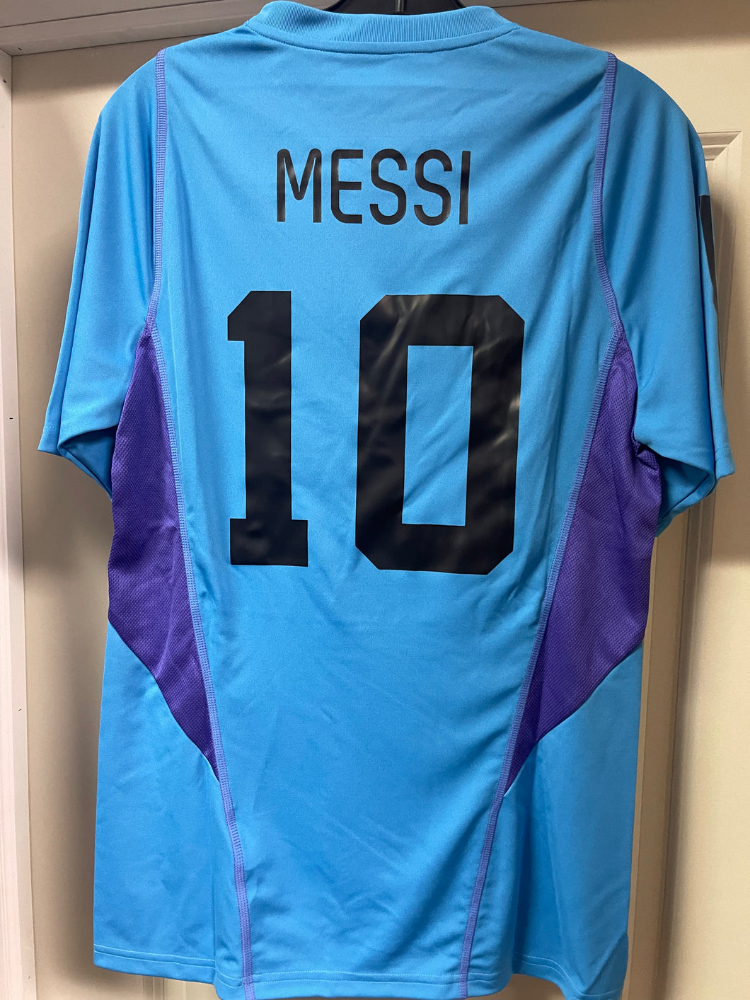 adidas Argentina Tiro 23 Messi Training Jersey HF3927 Blue Black