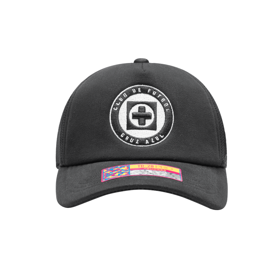 Fan Ink Cruz Azul “Gallery”Trucker Snapback Hat Navy CAZ-2028-5554
