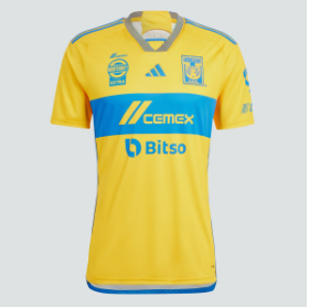 Adidas Tigres UANL 23/24 Adult Home Jersey HS2030 YELLOW/BLUE