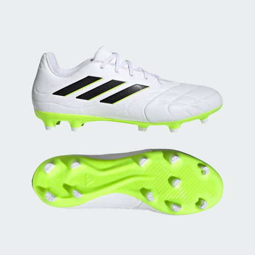adidas Copa Pure II.3 Firm Ground Soccer Cleats HQ8984 Cloud White/Black/Lucid Lemon