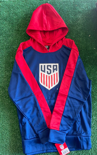 Icon Sports USA Youth Hoodie USA45PH-N2 Navy/Red