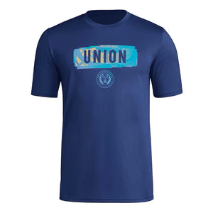 adidas Philadelphia Union Adult Pre Game Short Sleeve Shirt IP0920 Navy