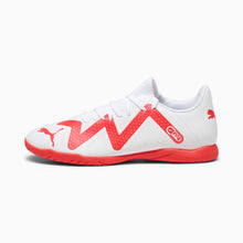 Load image into Gallery viewer, Puma Future Play Indoor Soccer Shoes 107382 01  PUMA WHITE-FIRE ORCHID