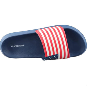 Vizari USA SS Slides VZSS10016 BLUE/RED/WHITE