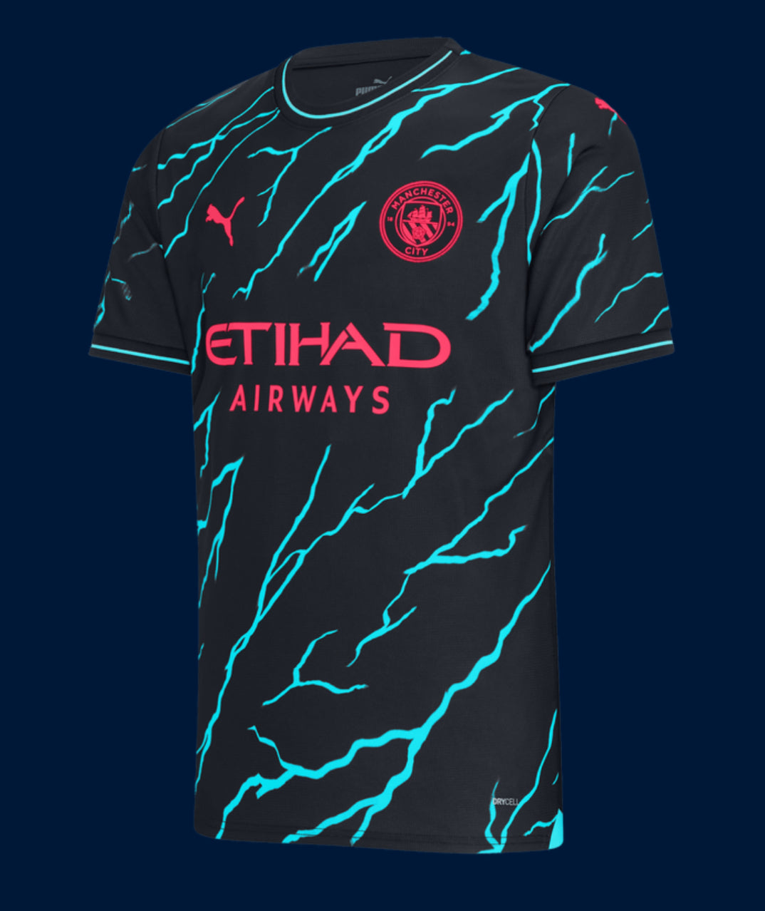 ウェア PUMA MCFC 3rd Jersey Replica LS 3XL Puma Manchester City 2021-2022 Men's 3rd Stadium Jersey