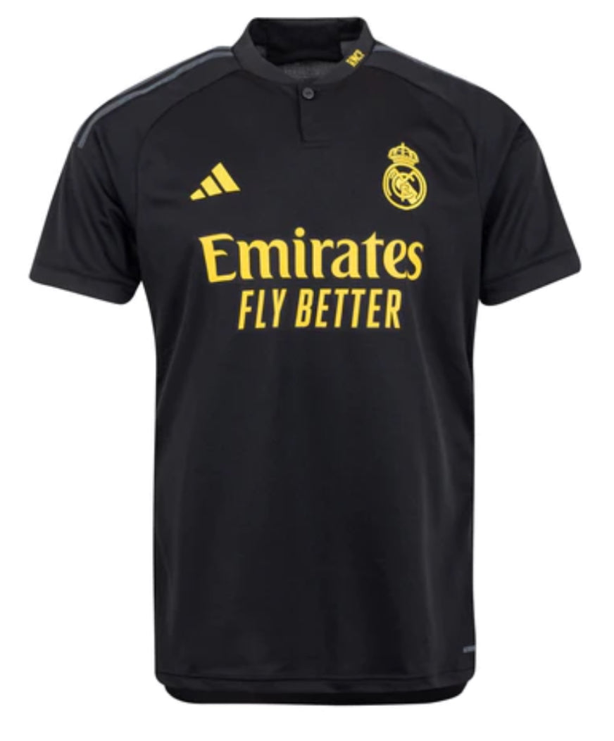 ADIDAS REAL MADRID 3RD JERSEY ADULT IN9846 BLACK – Soccer Zone