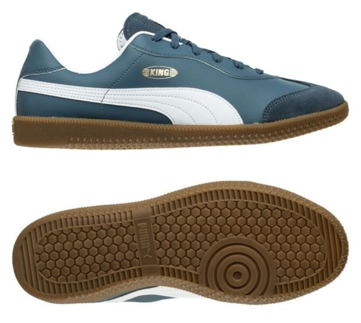 PUMA KING 21 IT Indoor Shoes 106696 03 blue/white – Soccer Zone