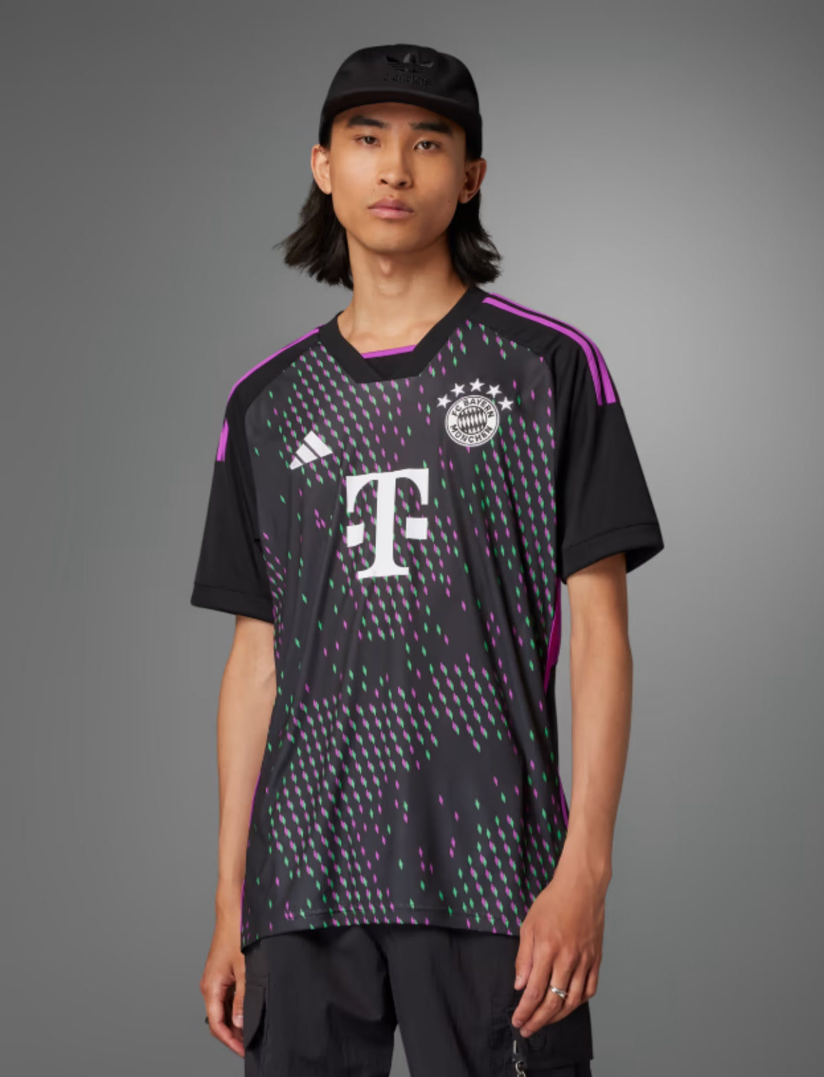 Adidas FC Bayern Munich Away Jersey Adult 23/24 HR3719 BLACK