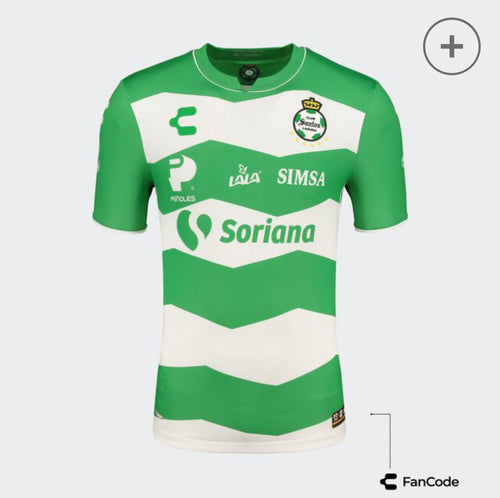 CHARLY Club Santos Laguna Adult Home Jersey 5019664 GREEN/WHITE