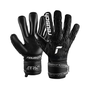 Reusch Attrakt Freegel Infinity Finger Support Goalkeeper Gloves 5370730 7700 BLACK/WHITE