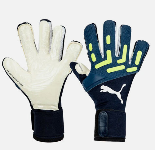 PUMA Future Pro Hybrid Goalkeeper Gloves 041842 05 NAVY/GREEN
