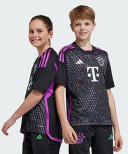 Load image into Gallery viewer, Adidas FC Bayern Munich Away Jersey Youth 23/24 IB1493 BLACK/PURPLE