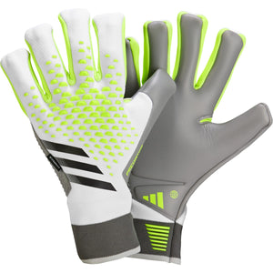 adidas Predator Pro Fingersave Goalkeeper Gloves IA0853 White/Lucid Lemon/Black