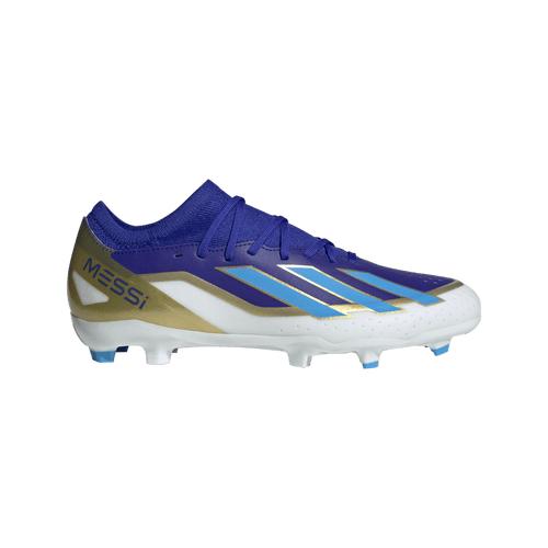 adidas X Crazyfast League Firm Ground Messi Adult Soccer Shoes ID0712 Lucid Blue/Blue Burst/Cloud White