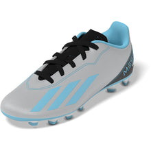 Load image into Gallery viewer, adidas X CrazyFast Messi.4 Flexible Juniors Soccer Cleats IE4071 Silver/Blue/Black