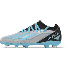 Load image into Gallery viewer, adidas X CrazyFast Messi.3 Firm Ground Juniors Soccer Cleats IE4077 Silver/Blue/Black
