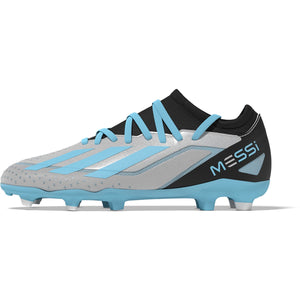 adidas X CrazyFast Messi.3 Firm Ground Juniors Soccer Cleats IE4077 Silver/Blue/Black