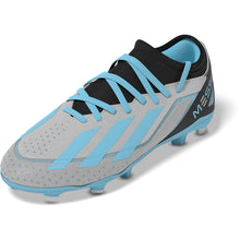 Load image into Gallery viewer, adidas X CrazyFast Messi.3 Firm Ground Juniors Soccer Cleats IE4077 Silver/Blue/Black