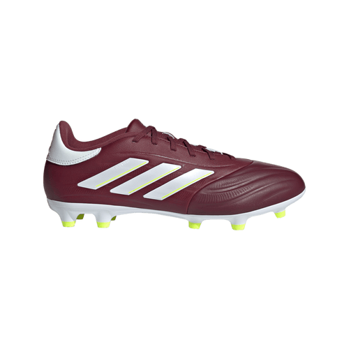 adidas Copa Pure II League Firm Ground Junior Soccer Cleats IE7494 Burgundy/White/Neon Green