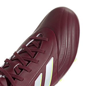 adidas Copa Pure II League Firm Ground Junior Soccer Cleats IE7494 Burgundy/White/Neon Green