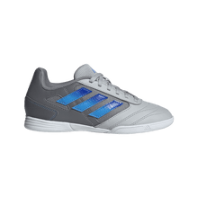 Load image into Gallery viewer, adidas Super SALA II Junior Indoor Soccer Shoes IE7560 Grey Two/Lucid Blue/Blue Burst