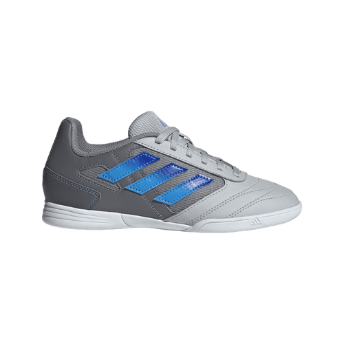 adidas Super SALA II Junior Indoor Soccer Shoes IE7560 Grey Two/Lucid Blue/Blue Burst