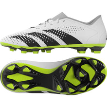 Load image into Gallery viewer, adidas Predator Accuracy.4 FxG Juniors Soccer Cleats IE9434 Cloud White/Black/Lucid Lemon