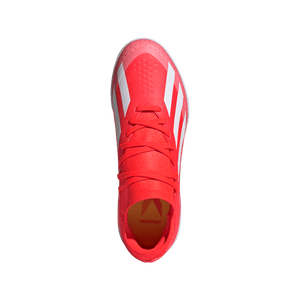 Adidas X Crazyfast League Indoor Youth Soccer Shoe IF0684 Solar Red / White