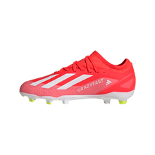 Load image into Gallery viewer, adidas X Crazyfast League Firm Ground Junior Soccer Cleats IF0693 Solar Red/White/Yellow